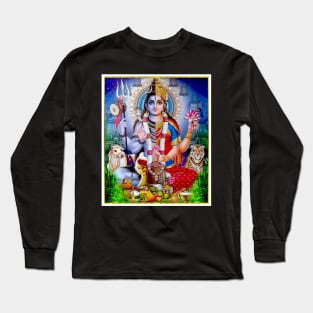 Hindu Goddess ArdhanarIshvara Print Long Sleeve T-Shirt